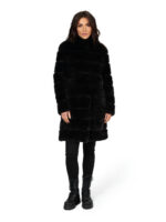 Шуба из меха кролика Рекс