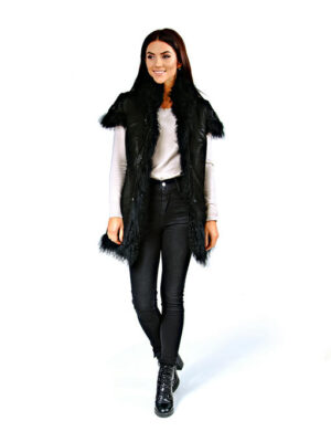 Меховая жилетка