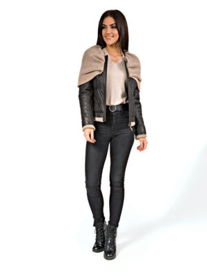 Женская кожаная куртка