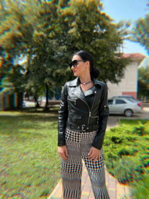 Куртка кожаная женская