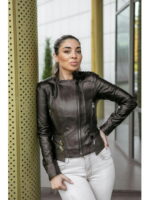 Куртка кожаная женская