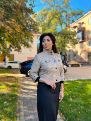 Куртка кожаная женская