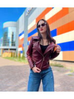 Куртка кожаная женская