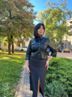 Куртка кожаная женская