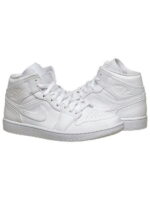 Кроссовки мужские Jordan 1 Mid White (554724-130)