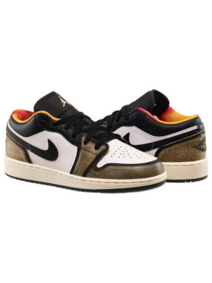 Кроссовки женские Jordan 1 Low Se Wear Away Yellow (Gs) (DQ8421-001)