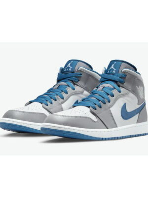 Кроссовки унисекс Jordan 1 Mid 'Cement True Blue' (DQ8426-014)