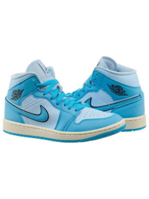 Кроссовки мужские Jordan 1 Mid ‘University Blue’ (DV1302-400)