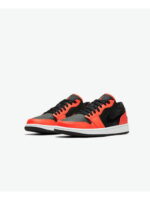 Кроссовки мужские Jordan 1 Low Se Black Turf Orange (CK3022-008)