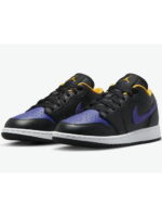 Кроссовки женские Jordan 1 Low Gs Lakers (553560-075)