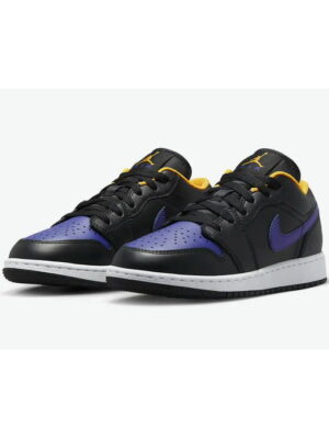 Кроссовки женские Jordan 1 Low Gs Lakers (553560-075)