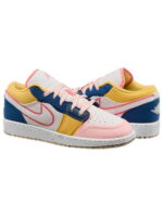 Кроссовки женские Jordan 1 Low Se Multi Canvas (Gs) (DV1323-100)