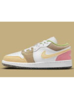 Кроссовки унисекс Jordan 1 Low Pastel Grind Vivid Green (Gs) (DJ0341-100)
