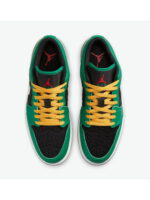 Кроссовки мужские Jordan 1 Low Se 'Christmas' Green (DQ8422-300)