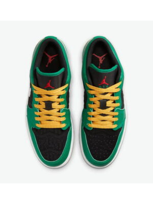 Кроссовки мужские Jordan 1 Low Se 'Christmas' Green (DQ8422-300)