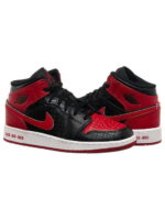 Кроссовки женские Jordan Air Jordan 1 Mid “Bred”(Gs) (DM9650-001)
