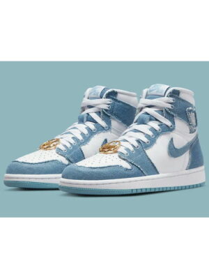 Кроссовки женские Jordan 1 High Og Denim (DM9036-104)