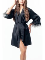 Халат женский шелковый