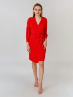 Халат женский атласный