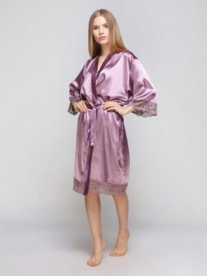 Халат женский из стрейч атласа