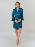 Халат женский атласный