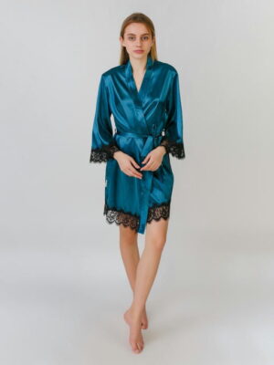 Халат женский атласный
