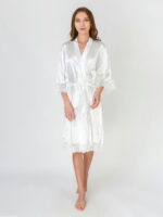 Халат женский из стрейч атласа