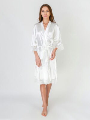 Халат женский из стрейч атласа