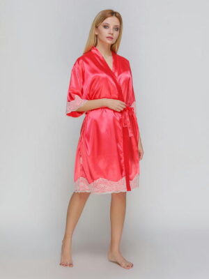 Халат женский из стрейч атласа