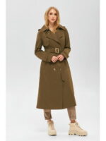 Демисезонный тренч хаки