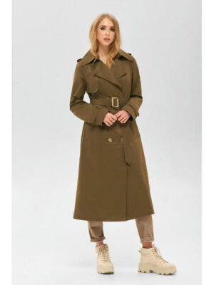 Демисезонный тренч хаки