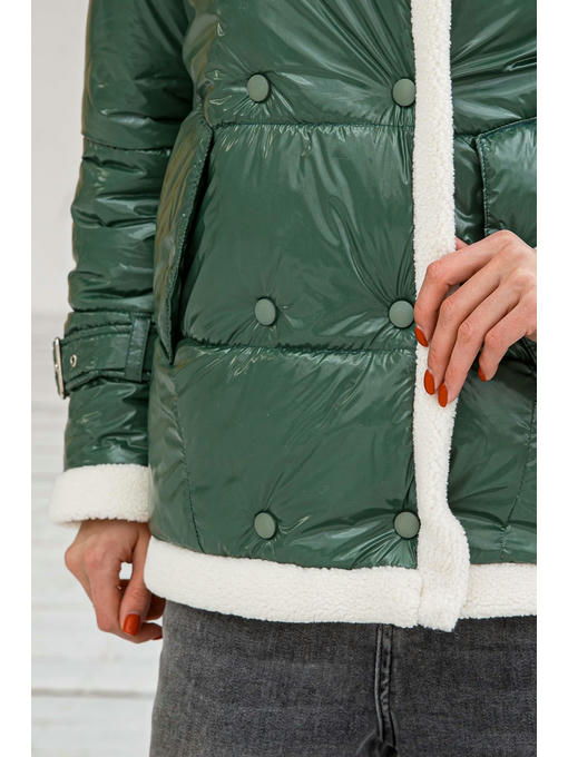 Демисезонная Куртка зеленая — изображение 5