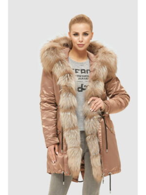 Зимняя парка капучино