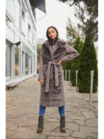 Зимнее пальто капучино