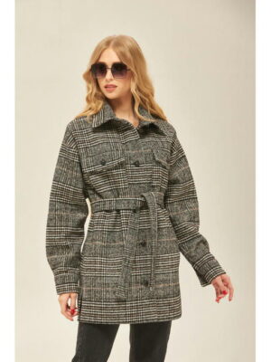 Демисезонное пальто черное