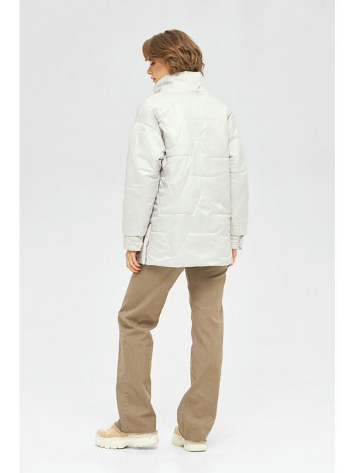 Демисезонная куртка молоко + капучино — изображение 4