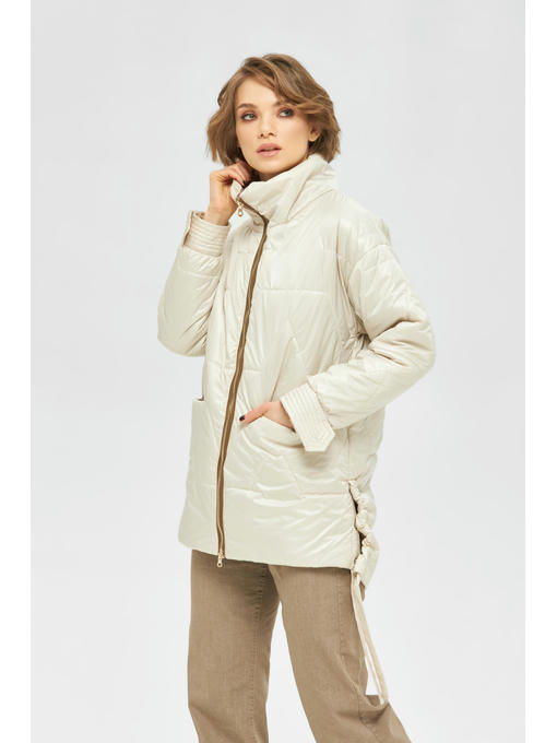 Демисезонная куртка молоко + капучино — изображение 3