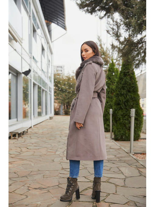 Зимнее пальто капучино — изображение 3