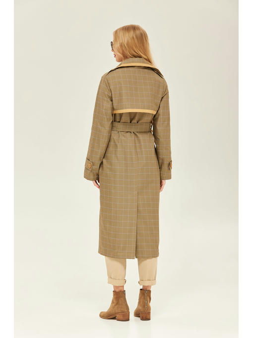 Демисезонный тренч хаки — изображение 3