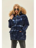 Зимняя куртка синяя