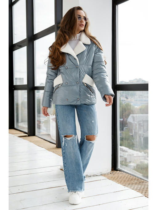 Демисезонная Куртка голубая — изображение 2