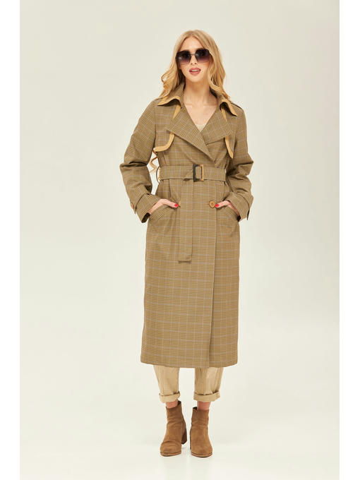 Демисезонный тренч хаки