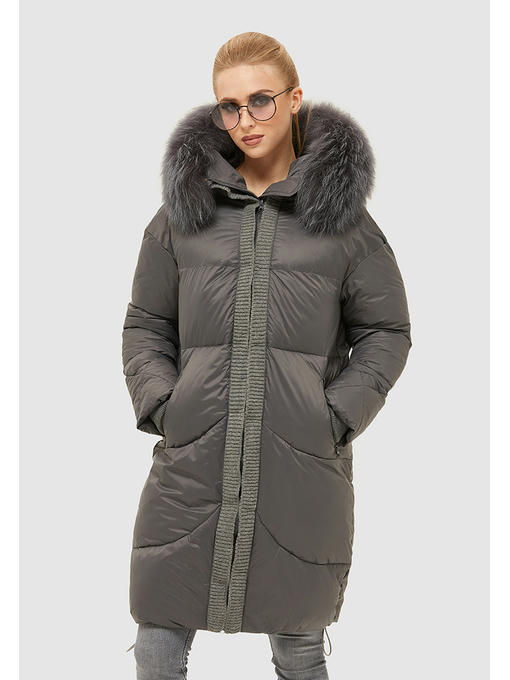 Зимний пуховик серая — изображение 2