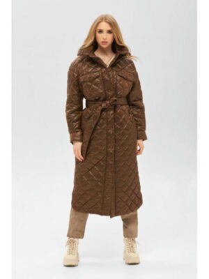 Демисезонный плащ шоколад