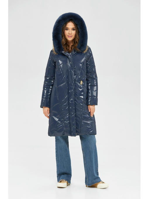 Зимний пуховик синий — изображение 2