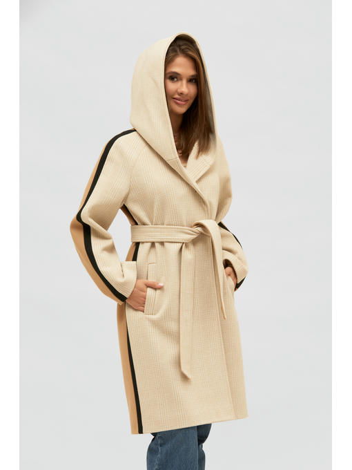 Демисезонное пальто бежевое — изображение 3