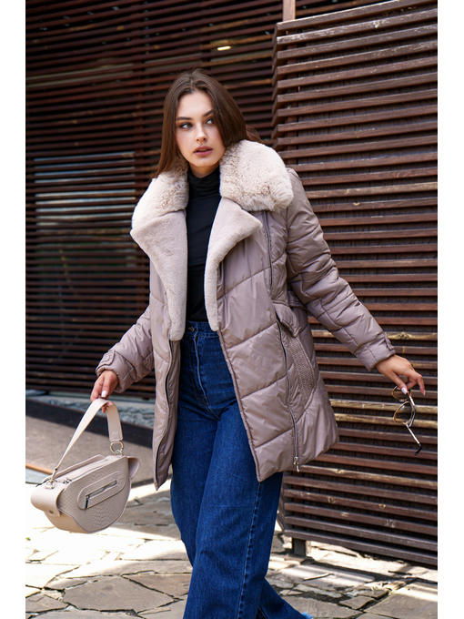 Зимняя куртка капучино — изображение 3