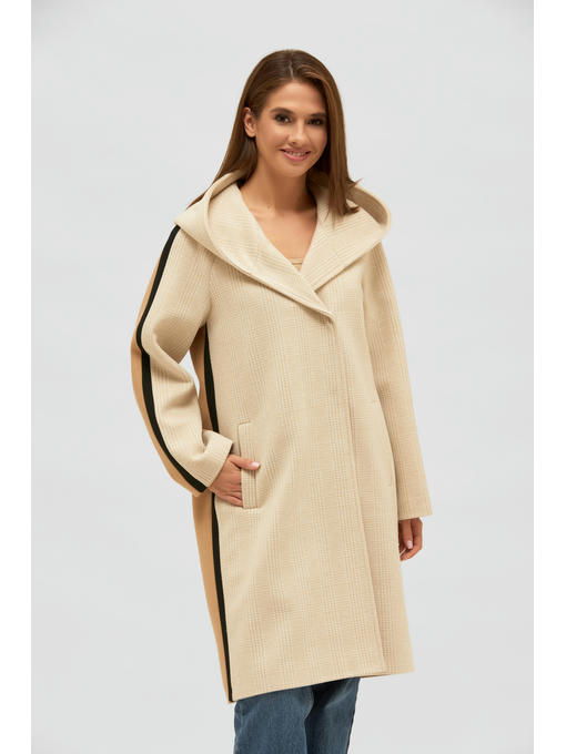 Демисезонное пальто бежевое — изображение 2