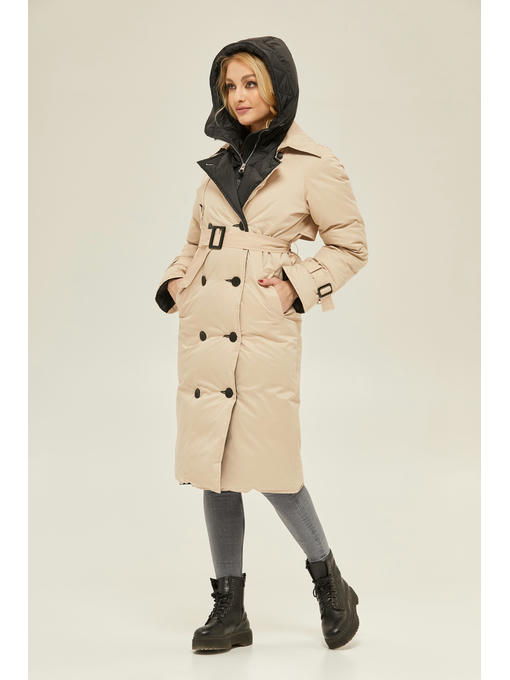 Зимний плащ бежевый — изображение 4
