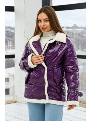 Демисезонная Куртка фиолетовая